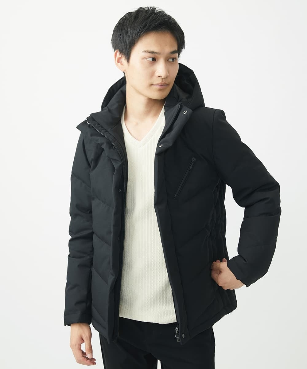 MKJAA23310 MK MICHEL KLEIN HOMME(MKミッシェルクランオム) 【残りわずか/在庫限り！】LANATEC ECOダウンブルゾン  ブラック
