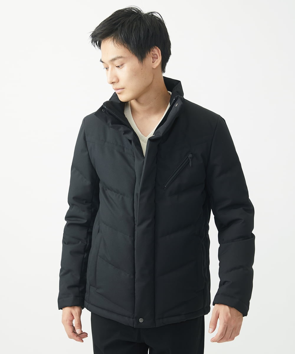 MKJAA23310 MK MICHEL KLEIN HOMME(MKミッシェルクランオム) 【残りわずか/在庫限り！】LANATEC ECOダウンブルゾン  ブラック
