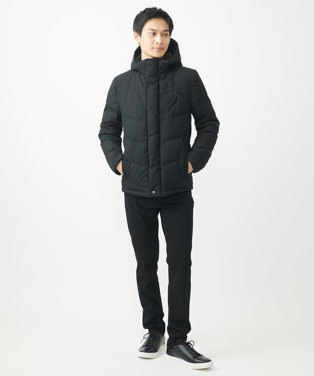 MKJAA23310 MK MICHEL KLEIN HOMME(MKミッシェルクランオム) 【残りわずか/在庫限り！】LANATEC ECOダウンブルゾン  ブラック