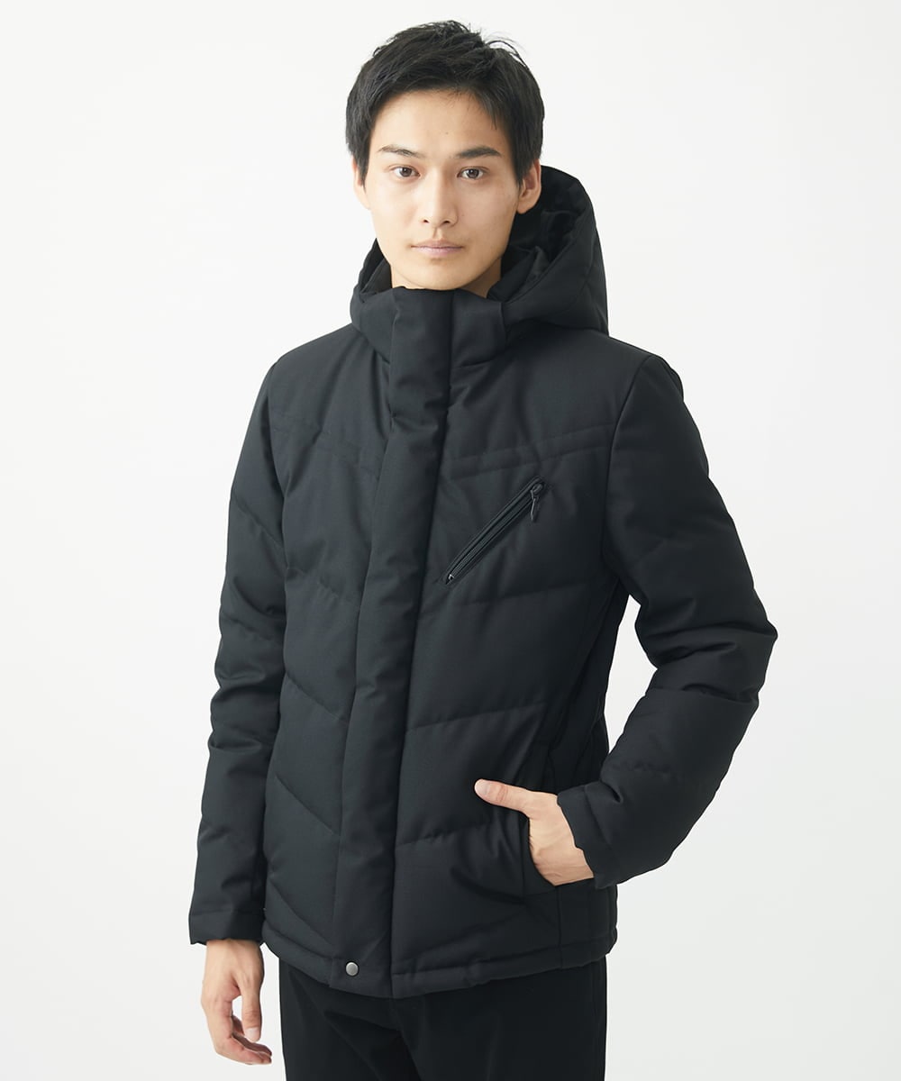 MKJAA23310 MK MICHEL KLEIN HOMME(MKミッシェルクランオム) 【残りわずか/在庫限り！】LANATEC ECOダウンブルゾン  ブラック