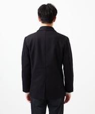 MKJAB90220 MK MICHEL KLEIN HOMME(MKミッシェルクランオム) 【ラスト1／オンオフ兼用】ステンカラーショートコート / TEC EASY MELTON ブラック