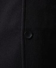MKJAB90220 MK MICHEL KLEIN HOMME(MKミッシェルクランオム) 【ラスト1／オンオフ兼用】ステンカラーショートコート / TEC EASY MELTON ブラック
