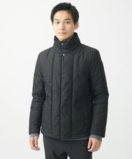 MKJAC18290 MK MICHEL KLEIN HOMME(MKミッシェルクランオム) 【再入荷！/ラスト１/LLサイズのみ】フェイクレイヤード中綿ブルゾン/ビンテージワッシャー グレー