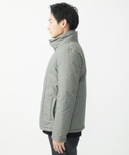 MKJAC18290 MK MICHEL KLEIN HOMME(MKミッシェルクランオム) 【再入荷！/ラスト１/LLサイズのみ】フェイクレイヤード中綿ブルゾン/ビンテージワッシャー グレー