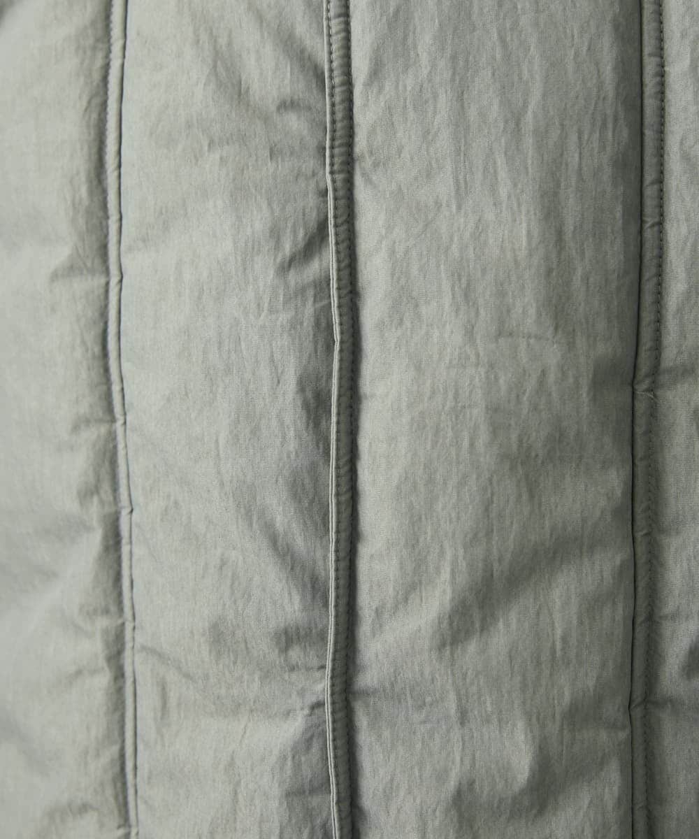 MKJAC18290 MK MICHEL KLEIN HOMME(MKミッシェルクランオム) 【再入荷！/ラスト１/LLサイズのみ】フェイクレイヤード中綿ブルゾン/ビンテージワッシャー グレー
