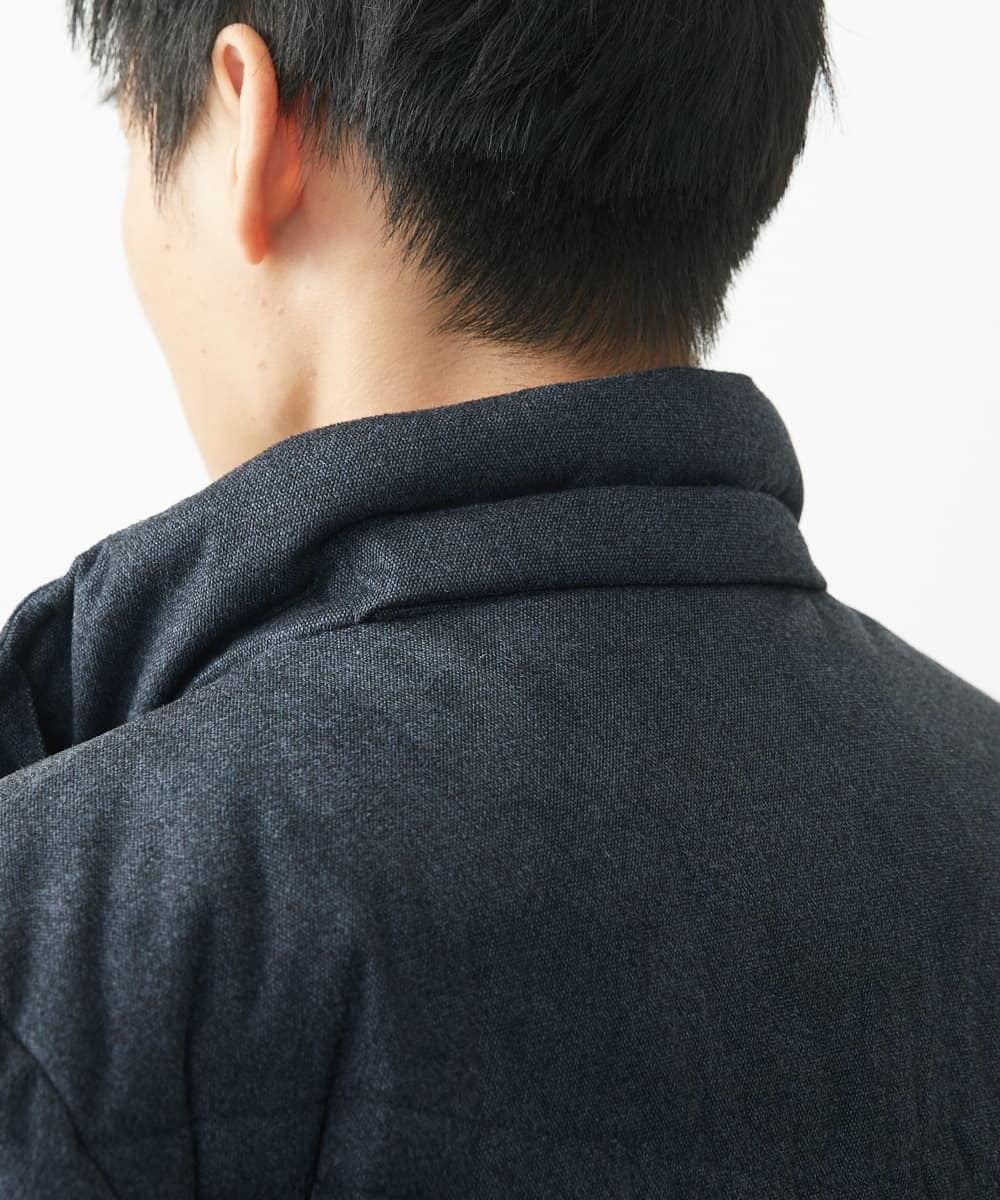 MKJAC21310 MK MICHEL KLEIN HOMME(MKミッシェルクランオム) 【残りわずか/在庫限り！/ストレッチ】ダウンブルゾン / スエードタッチライト ネイビー