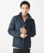 MKJAC21310 MK MICHEL KLEIN HOMME(MKミッシェルクランオム) 【残りわずか/在庫限り！/ストレッチ】ダウンブルゾン / スエードタッチライト ネイビー