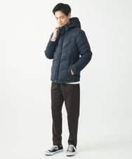 MKJAC21310 MK MICHEL KLEIN HOMME(MKミッシェルクランオム) 【残りわずか/在庫限り！/ストレッチ】ダウンブルゾン / スエードタッチライト ネイビー