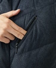 MKJAC21310 MK MICHEL KLEIN HOMME(MKミッシェルクランオム) 【残りわずか/在庫限り！/ストレッチ】ダウンブルゾン / スエードタッチライト ネイビー