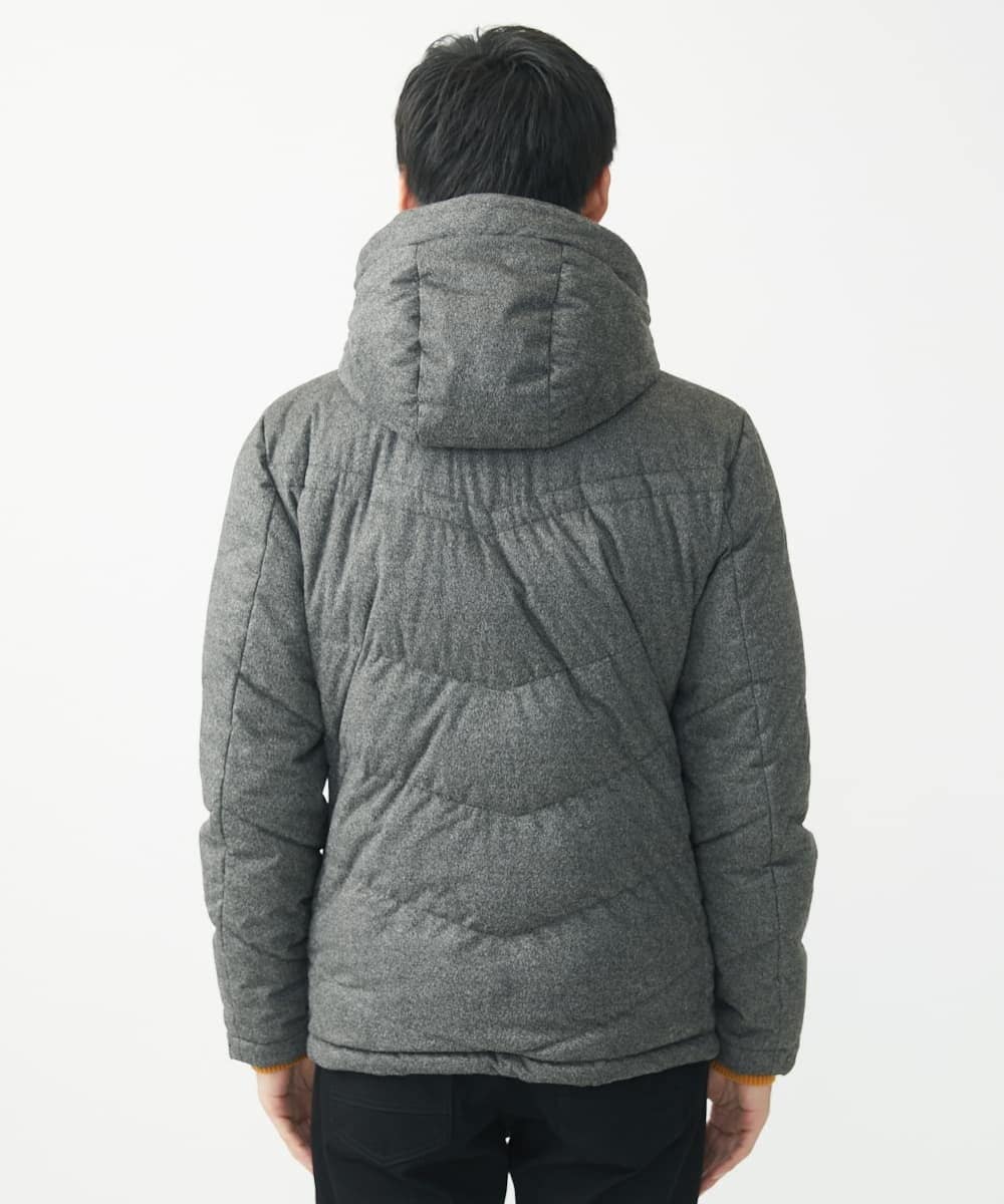 MKJAC21310 MK MICHEL KLEIN HOMME(MKミッシェルクランオム) 【残りわずか/在庫限り！/ストレッチ】ダウンブルゾン / スエードタッチライト ダークグレー