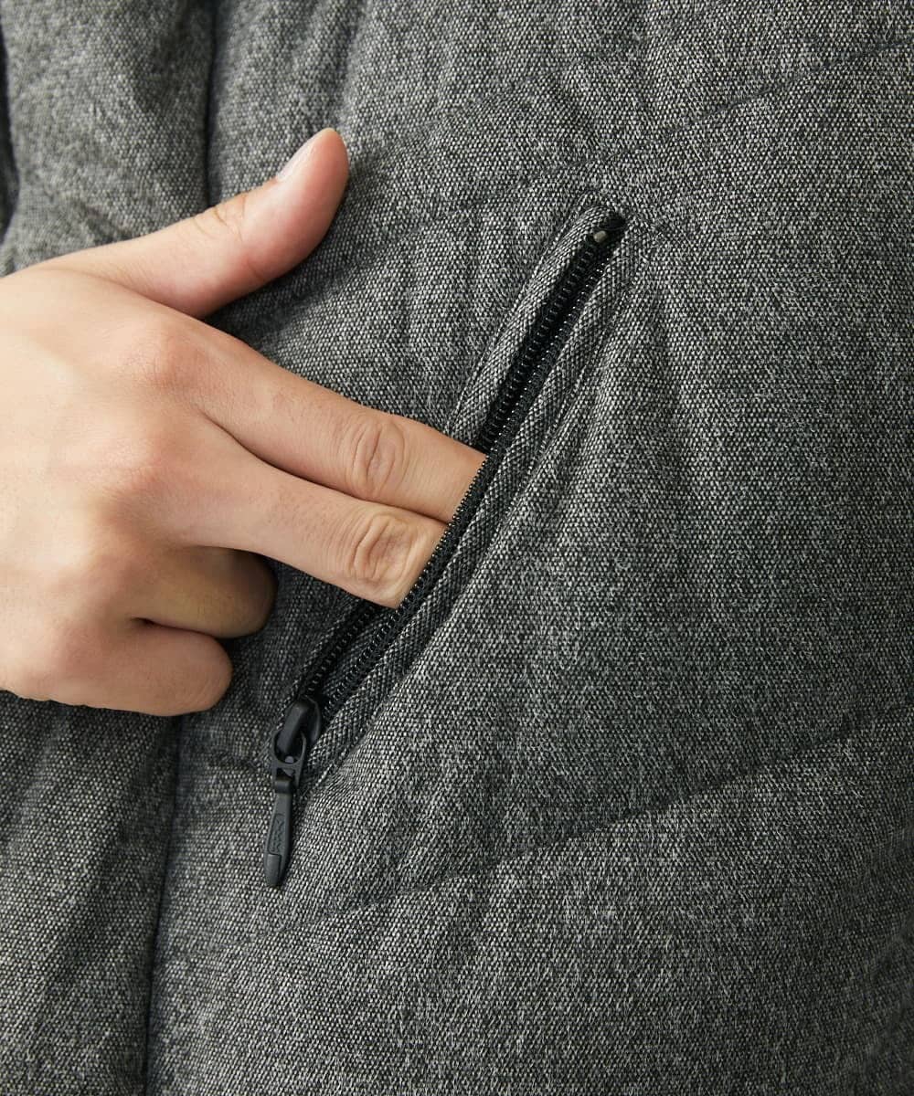 MKJAC21310 MK MICHEL KLEIN HOMME(MKミッシェルクランオム) 【残りわずか/在庫限り！/ストレッチ】ダウンブルゾン / スエードタッチライト ダークグレー