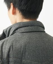MKJAC21310 MK MICHEL KLEIN HOMME(MKミッシェルクランオム) 【残りわずか/在庫限り！/ストレッチ】ダウンブルゾン / スエードタッチライト ダークグレー