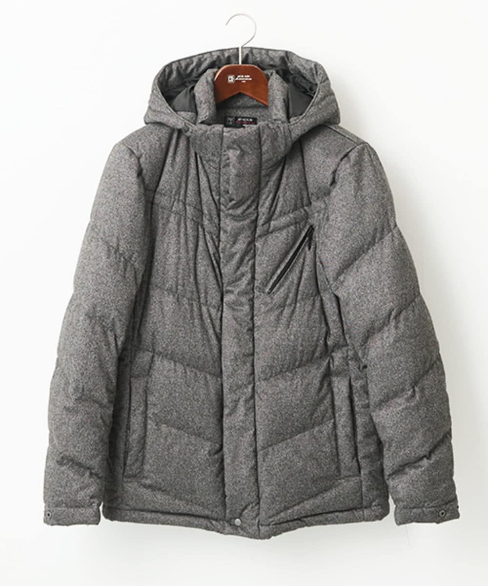 MKJAC21310 MK MICHEL KLEIN HOMME(MKミッシェルクランオム) 【残りわずか/在庫限り！/ストレッチ】ダウンブルゾン / スエードタッチライト ダークグレー