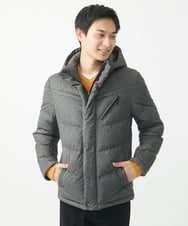 MKJAC21310 MK MICHEL KLEIN HOMME(MKミッシェルクランオム) 【残りわずか/在庫限り！/ストレッチ】ダウンブルゾン / スエードタッチライト ダークグレー