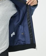 MKJAC29130 MK MICHEL KLEIN HOMME(MKミッシェルクランオム) 【残りわずか/在庫限り/洗える】切り替えパーカー/マイクロベロア ライトブルー