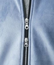 MKJAC29130 MK MICHEL KLEIN HOMME(MKミッシェルクランオム) 【残りわずか/在庫限り/洗える】切り替えパーカー/マイクロベロア ライトブルー