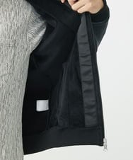 MKJAC29130 MK MICHEL KLEIN HOMME(MKミッシェルクランオム) 【残りわずか/在庫限り/洗える】切り替えパーカー/マイクロベロア ダークグレー