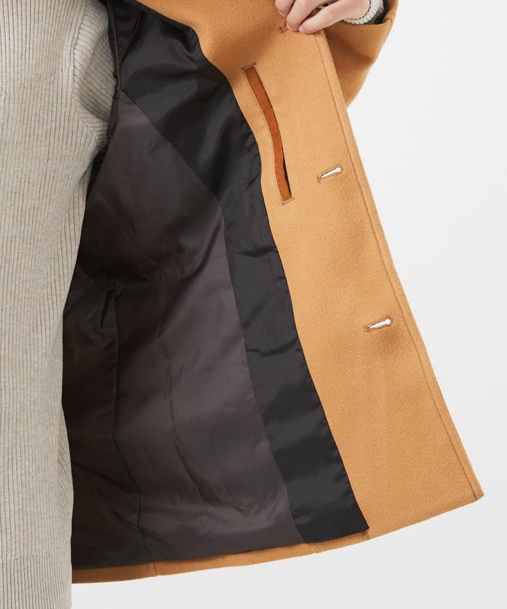 MKJAC31181 MK MICHEL KLEIN HOMME(MKミッシェルクランオム) 【カラー･サイズ残りわずか】2WAYハーフコートブルゾン / TEC EASY MELTON ベージュ