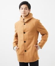 MKJAC31181 MK MICHEL KLEIN HOMME(MKミッシェルクランオム) 【カラー･サイズ残りわずか】2WAYハーフコートブルゾン / TEC EASY MELTON ベージュ