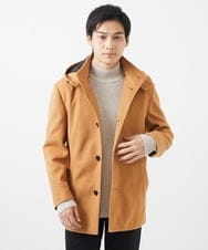 MKJAC31181 MK MICHEL KLEIN HOMME(MKミッシェルクランオム) 【カラー･サイズ残りわずか】2WAYハーフコートブルゾン / TEC EASY MELTON ベージュ