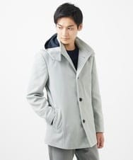 MKJAC31181 MK MICHEL KLEIN HOMME(MKミッシェルクランオム) 【カラー･サイズ残りわずか】2WAYハーフコートブルゾン / TEC EASY MELTON ベージュ