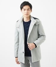 MKJAC31181 MK MICHEL KLEIN HOMME(MKミッシェルクランオム) 【カラー･サイズ残りわずか】2WAYハーフコートブルゾン / TEC EASY MELTON ベージュ