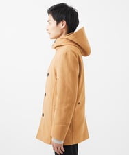 MKJAC31181 MK MICHEL KLEIN HOMME(MKミッシェルクランオム) 【カラー･サイズ残りわずか】2WAYハーフコートブルゾン / TEC EASY MELTON ベージュ