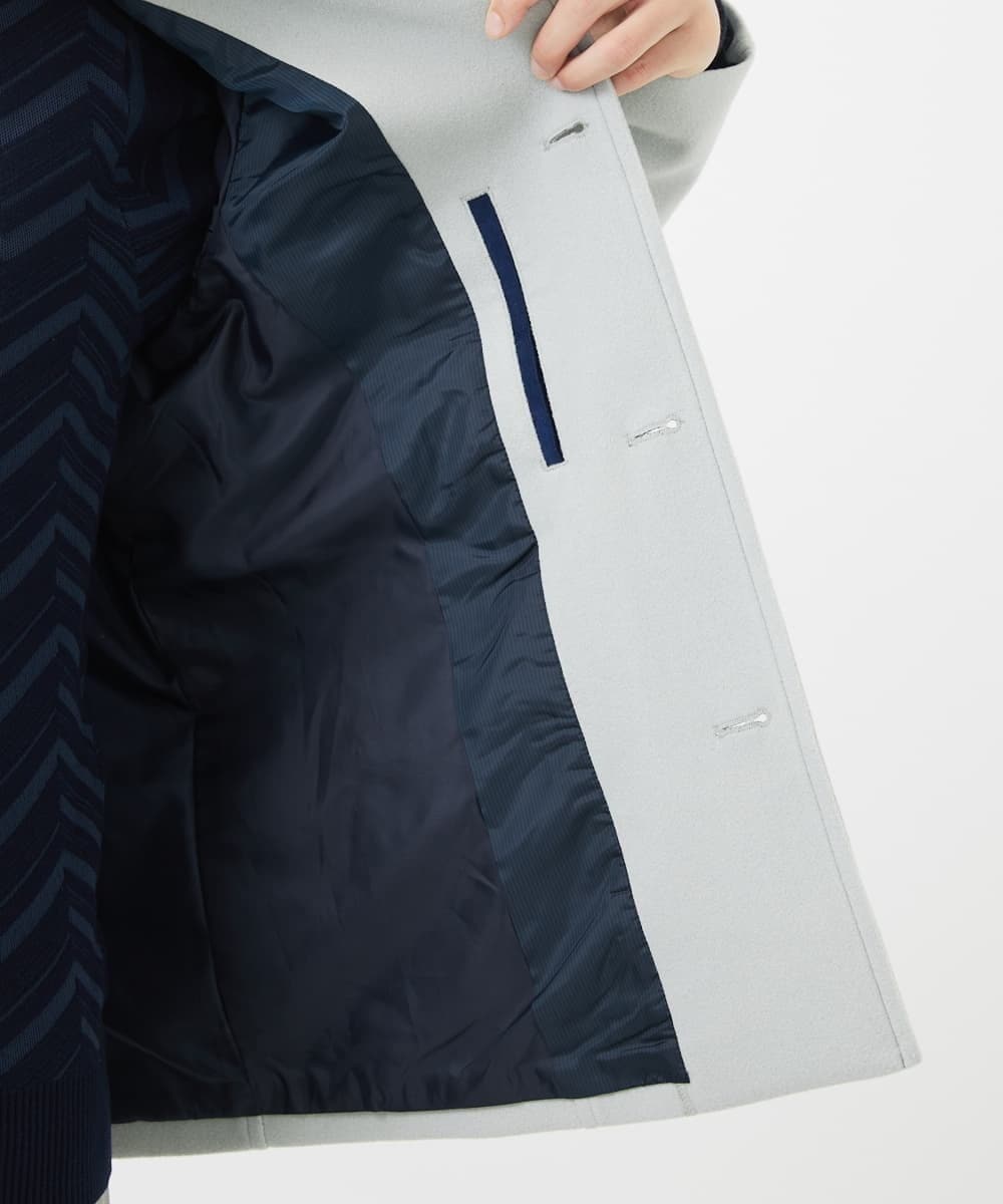 MKJAC31181 MK MICHEL KLEIN HOMME(MKミッシェルクランオム) 【カラー･サイズ残りわずか】2WAYハーフコートブルゾン / TEC EASY MELTON ベージュ