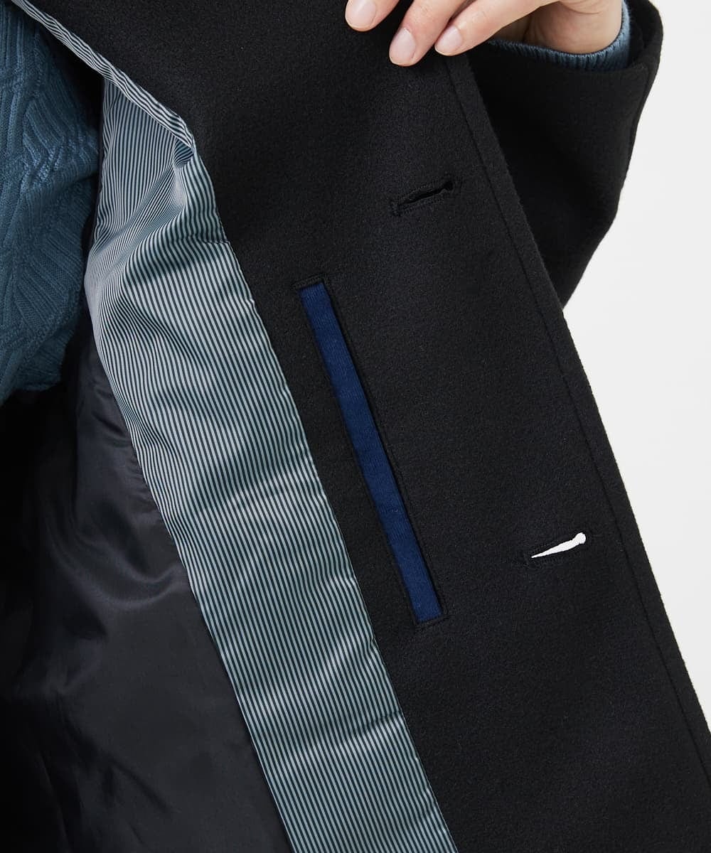 MKJAC31181 MK MICHEL KLEIN HOMME(MKミッシェルクランオム) 【カラー･サイズ残りわずか】2WAYハーフコートブルゾン / TEC EASY MELTON ベージュ