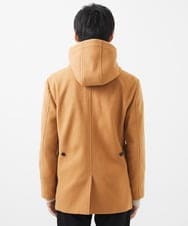 MKJAC31181 MK MICHEL KLEIN HOMME(MKミッシェルクランオム) 【カラー･サイズ残りわずか】2WAYハーフコートブルゾン / TEC EASY MELTON ベージュ