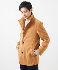 MKJAC31181 MK MICHEL KLEIN HOMME(MKミッシェルクランオム) 【カラー･サイズ残りわずか】2WAYハーフコートブルゾン / TEC EASY MELTON ベージュ