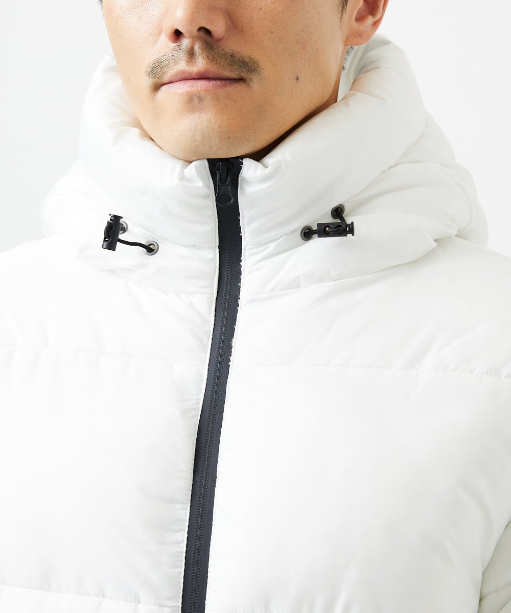 MKJAC80150 MK MICHEL KLEIN HOMME(MKミッシェルクランオム) 【ラスト１！/ゆったりサイズ】フード中綿グラデーションブルゾン ブルー