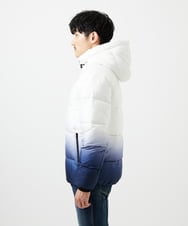 MKJAC80150 MK MICHEL KLEIN HOMME(MKミッシェルクランオム) 【ラスト１！/ゆったりサイズ】フード中綿グラデーションブルゾン ブルー
