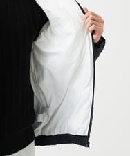 MKJAC80150 MK MICHEL KLEIN HOMME(MKミッシェルクランオム) 【ラスト１！/ゆったりサイズ】フード中綿グラデーションブルゾン ブラック