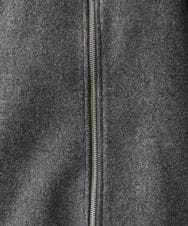 MKJAC86150 MK MICHEL KLEIN HOMME(MKミッシェルクランオム) 【残りわずか/在庫限り/ゆったりサイズ】ジップアップジャケット/ジャージメルトン ダークグレー