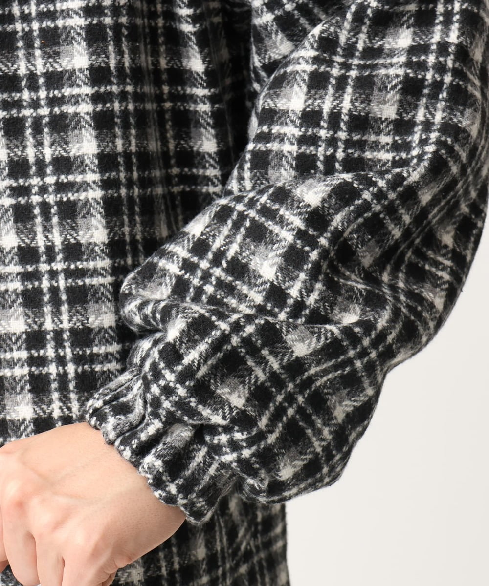 MKJAC87150 MK MICHEL KLEIN HOMME(MKミッシェルクランオム) 【残りわずか/在庫限り/ゆったりサイズ】ジップアップチェックジャケット/ジャージメルトン ゴールド