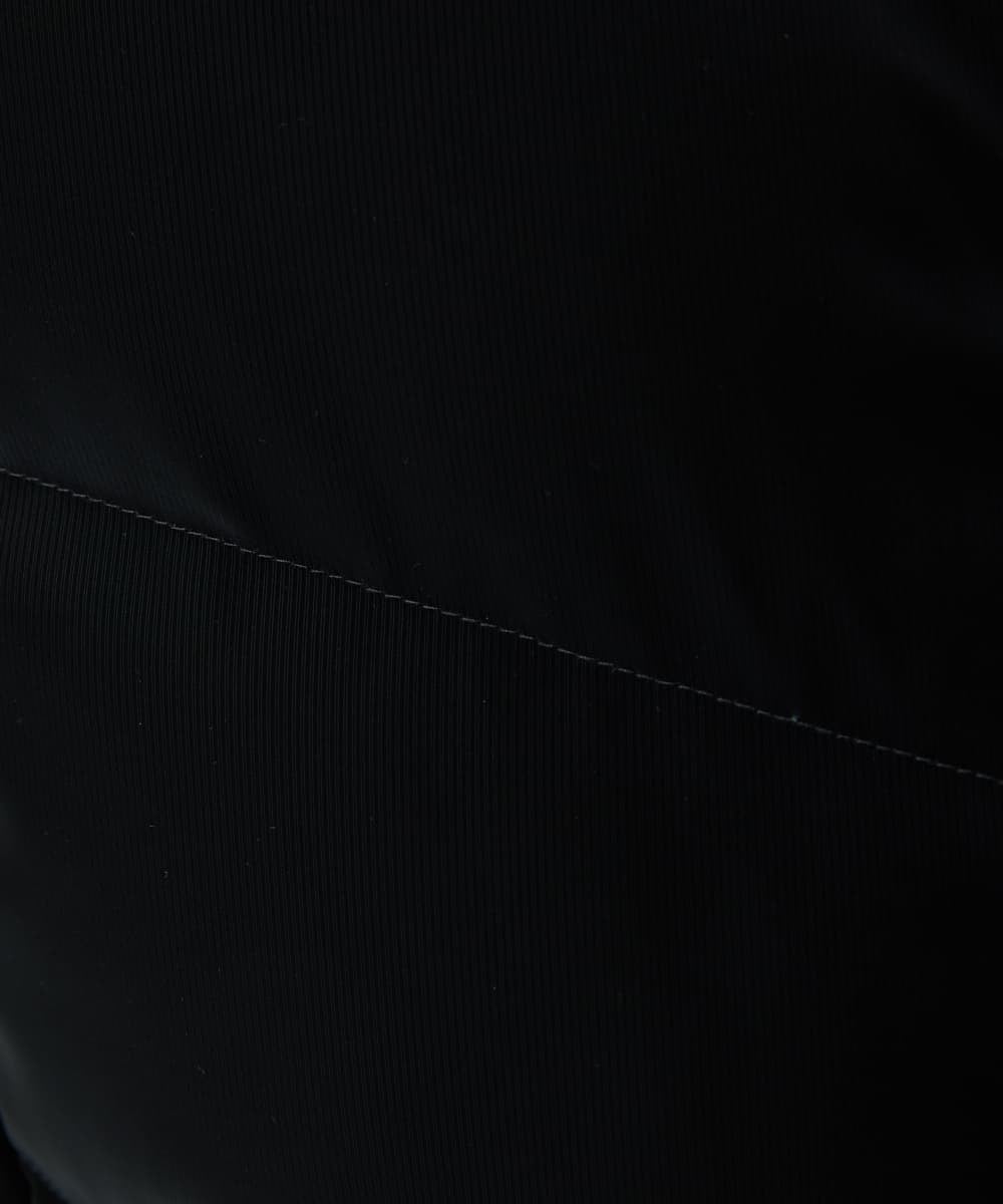 MKJAD22450 MK MICHEL KLEIN HOMME(MKミッシェルクランオム) 【滑らかな質感/フード着脱可能】TECベロアストレッチ ダウンブルゾン ブラック