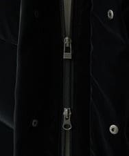 MKJAD22450 MK MICHEL KLEIN HOMME(MKミッシェルクランオム) 【滑らかな質感/フード着脱可能】TECベロアストレッチ ダウンブルゾン ブラック