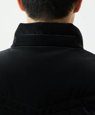MKJAD22450 MK MICHEL KLEIN HOMME(MKミッシェルクランオム) 【滑らかな質感/フード着脱可能】TECベロアストレッチ ダウンブルゾン ブラック