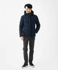 MKJAD23310 MK MICHEL KLEIN HOMME(MKミッシェルクランオム) 【撥水/防風/リサイクル素材】LANATEC ECO ツイルダウンブルゾン ネイビー