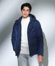 MKJAF21310 MK MICHEL KLEIN HOMME(MKミッシェルクランオム) 【撥水/リサイクル素材】ECOペットWRツイル ダウンブルゾン ブルー