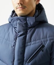 MKJAF21310 MK MICHEL KLEIN HOMME(MKミッシェルクランオム) 【撥水/リサイクル素材】ECOペットWRツイル ダウンブルゾン ブルー
