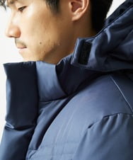 MKJAF21310 MK MICHEL KLEIN HOMME(MKミッシェルクランオム) 【撥水/リサイクル素材】ECOペットWRツイル ダウンブルゾン ブルー