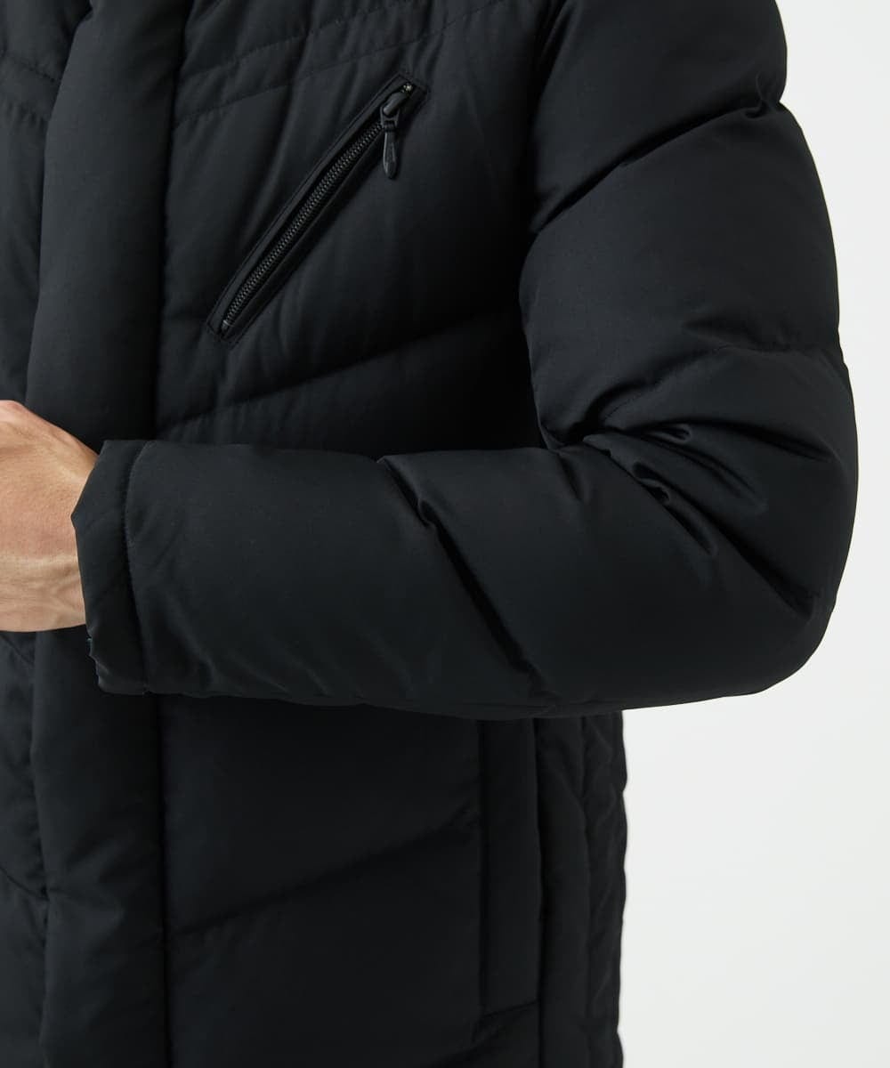 MKJAF21310 MK MICHEL KLEIN HOMME(MKミッシェルクランオム) 【撥水/リサイクル素材】ECOペットWRツイル ダウンブルゾン ブラック