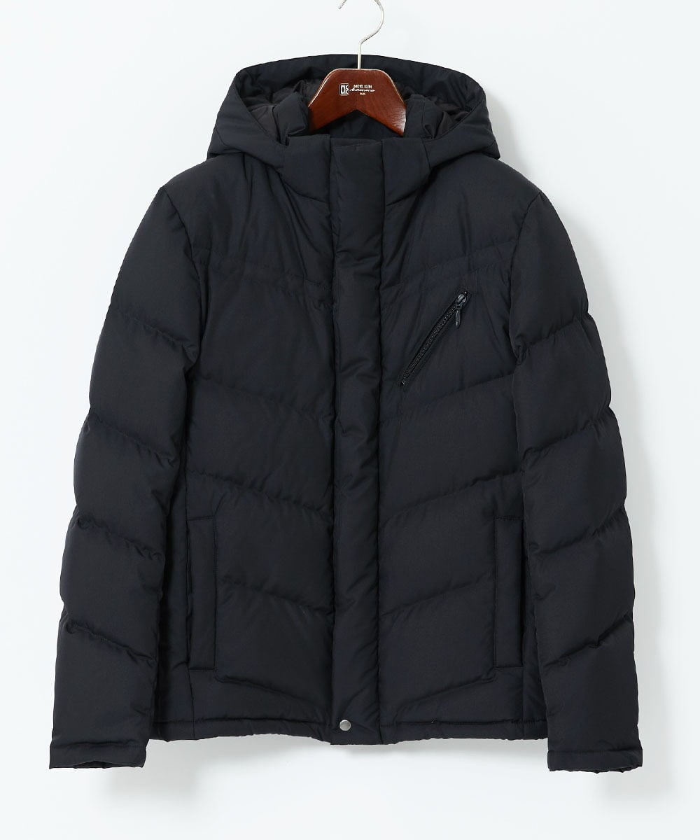 MKJAF21310 MK MICHEL KLEIN HOMME(MKミッシェルクランオム) 【撥水/リサイクル素材】ECOペットWRツイル ダウンブルゾン ブラック