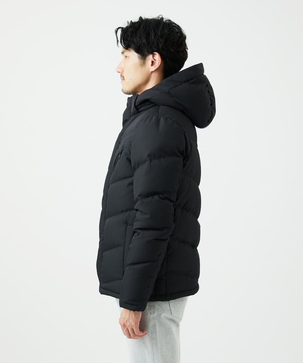 MKJAF21310 MK MICHEL KLEIN HOMME(MKミッシェルクランオム) 【撥水/リサイクル素材】ECOペットWRツイル ダウンブルゾン ブラック