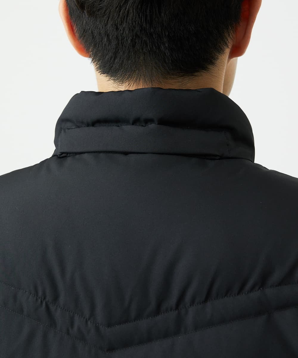 MKJAF21310 MK MICHEL KLEIN HOMME(MKミッシェルクランオム) 【撥水/リサイクル素材】ECOペットWRツイル ダウンブルゾン ブラック