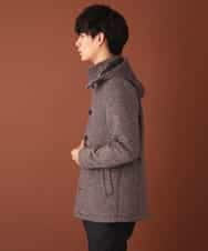 MKJAJ20190 MK MICHEL KLEIN HOMME(MKミッシェルクランオム) フード付きコート／ブリティッシュWフェイス ベージュ