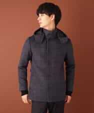 MKJAJ20190 MK MICHEL KLEIN HOMME(MKミッシェルクランオム) フード付きコート／ブリティッシュWフェイス グレンチェック