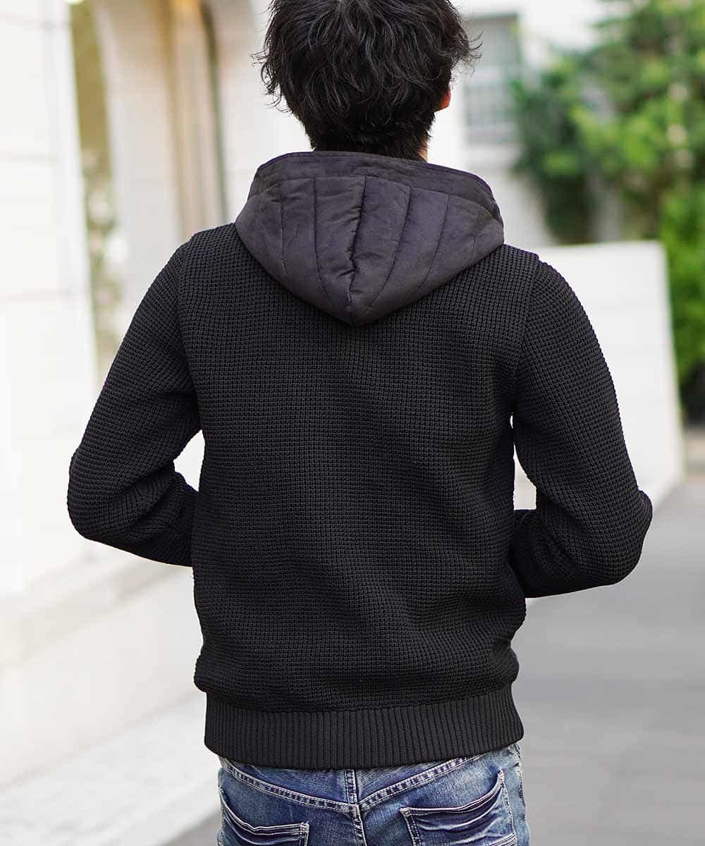 MKJAL09150 MK MICHEL KLEIN HOMME(MKミッシェルクランオム) ブルゾン／ハイブリットフェイス ブラック